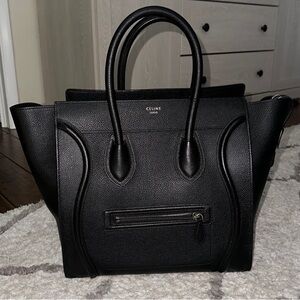 EUC 100% Auth Celine Mini Luggage Drummed Leather